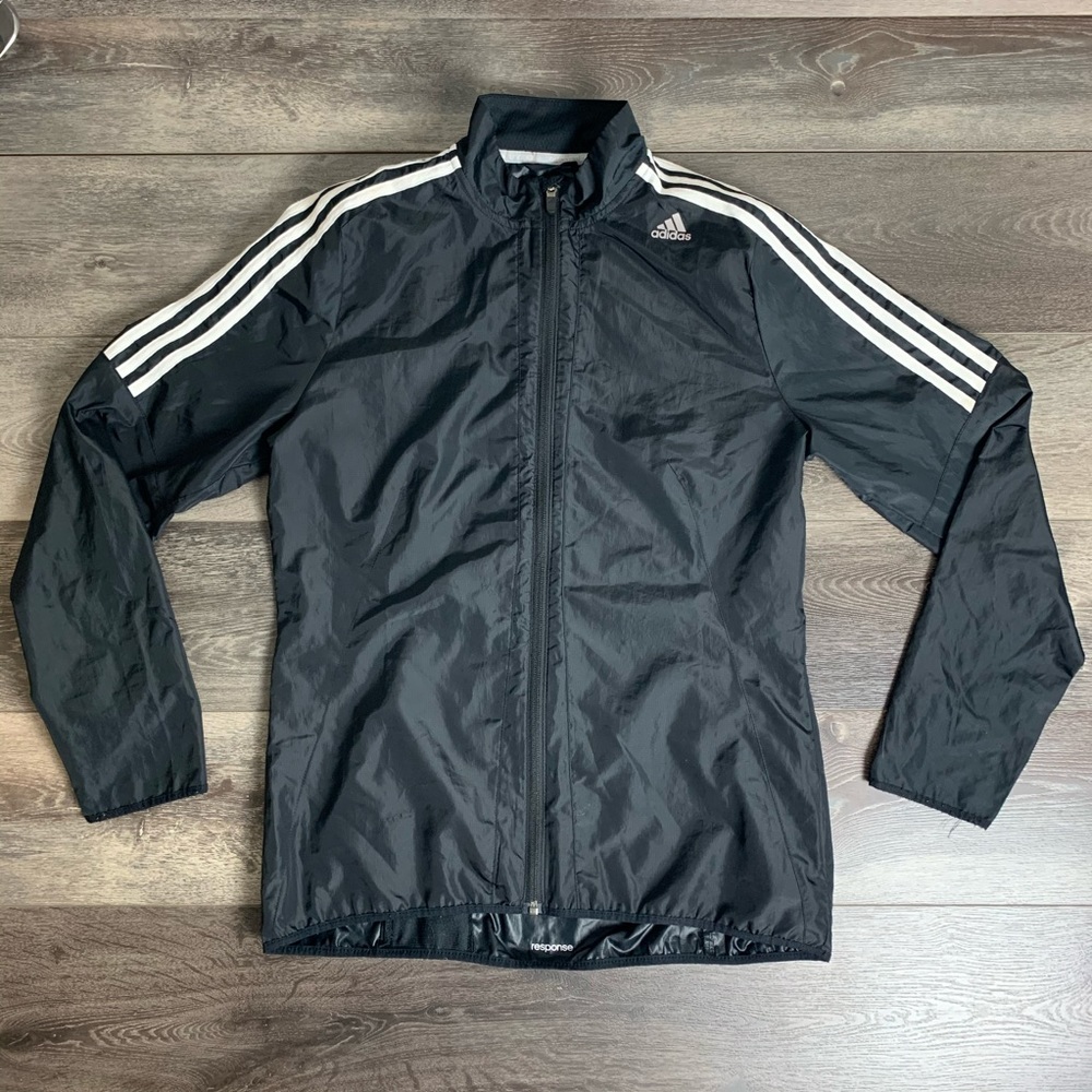Adidas Climaproof Zip Up 3 Stripe Jacket